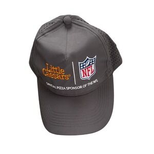 Little Caesars NFL Official Pizza Sponsor Gray Baseball Cap Hat Adult Adjustable